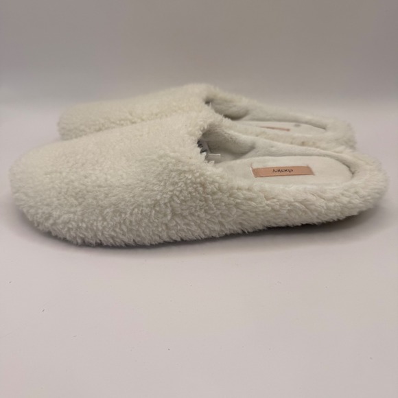 Eberjey Shoes - Eberjey Sherpa Slipper Mules Cream Fuzzy Teddy House Shoes Womens Size S/M